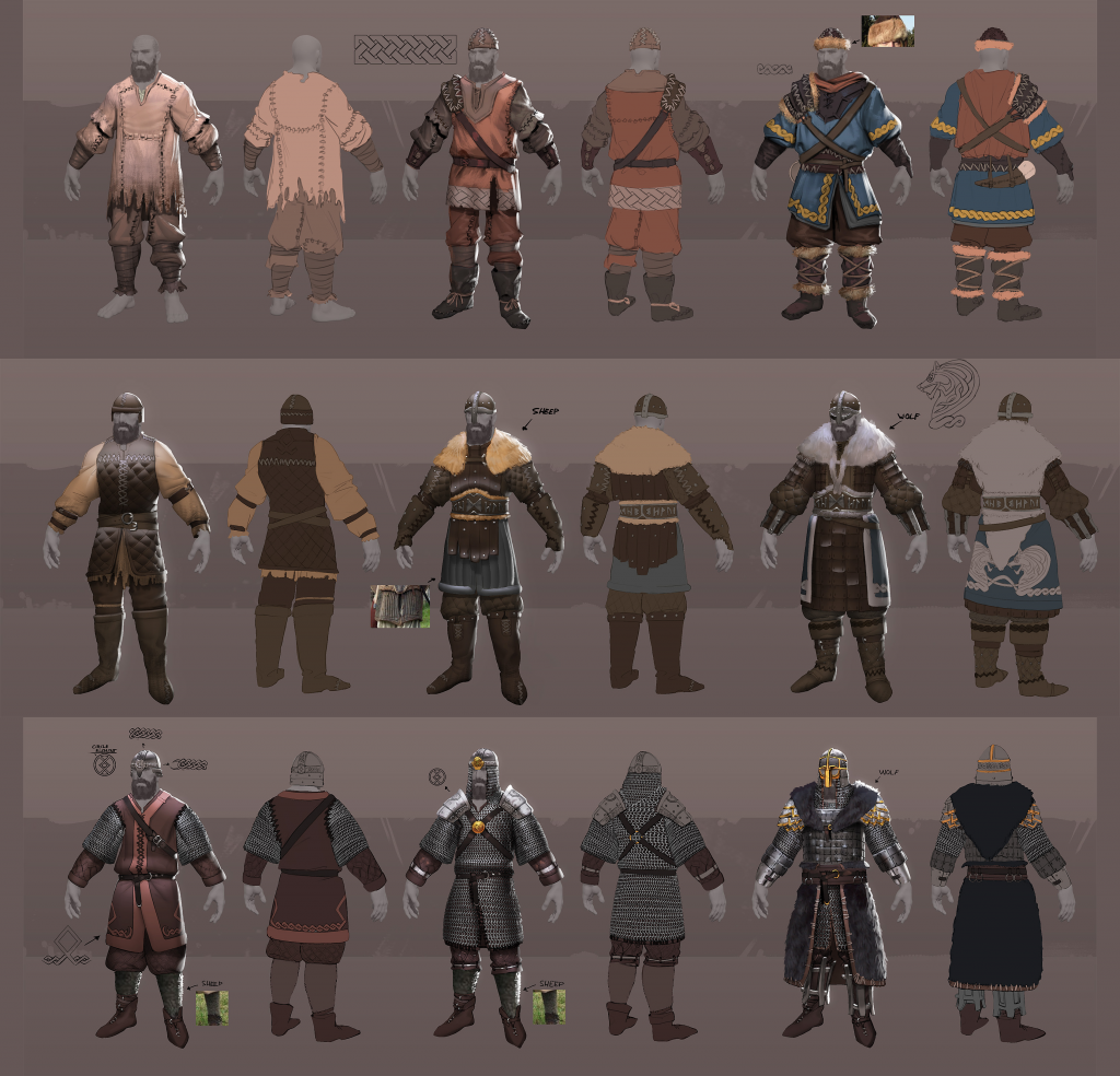 Valnir Rok Viking Armor Concept Arts